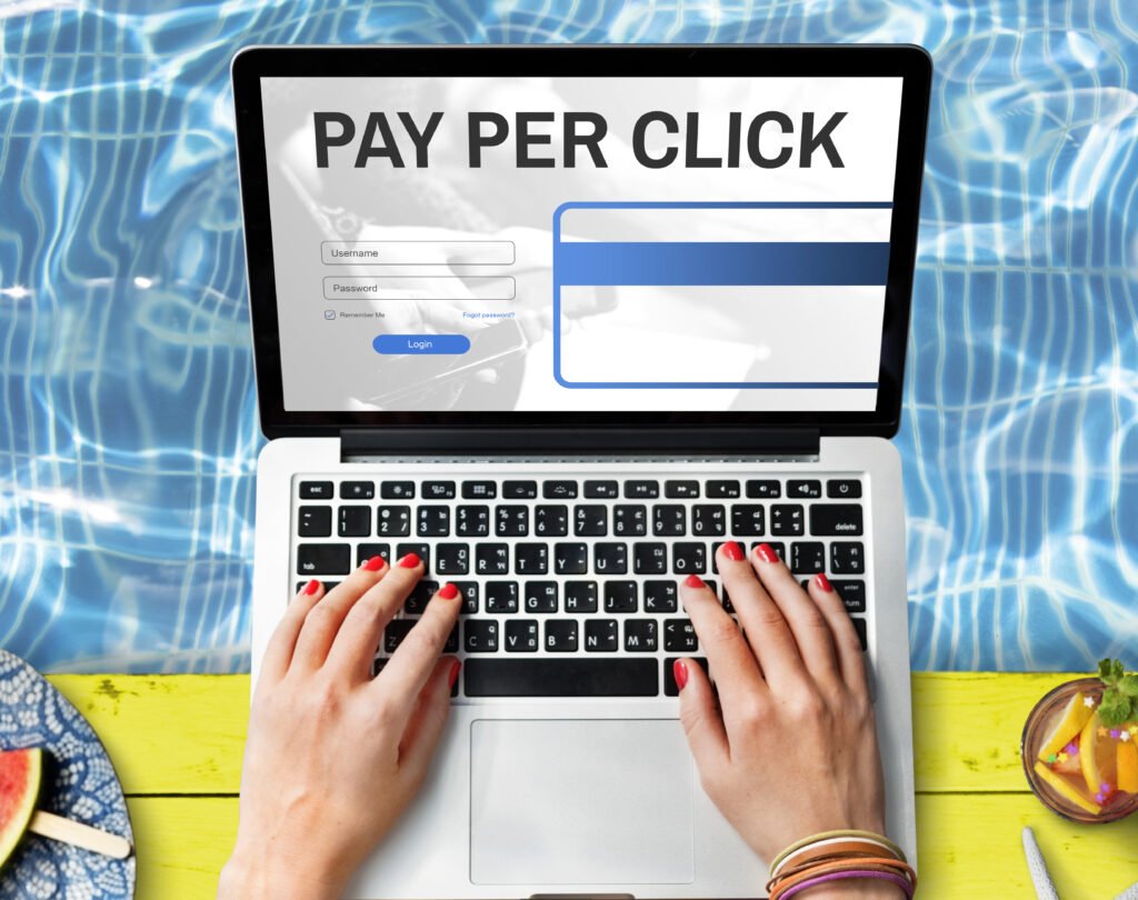 Business owner checking local PPC performance with Google Ads dashboard – Media Mosiac