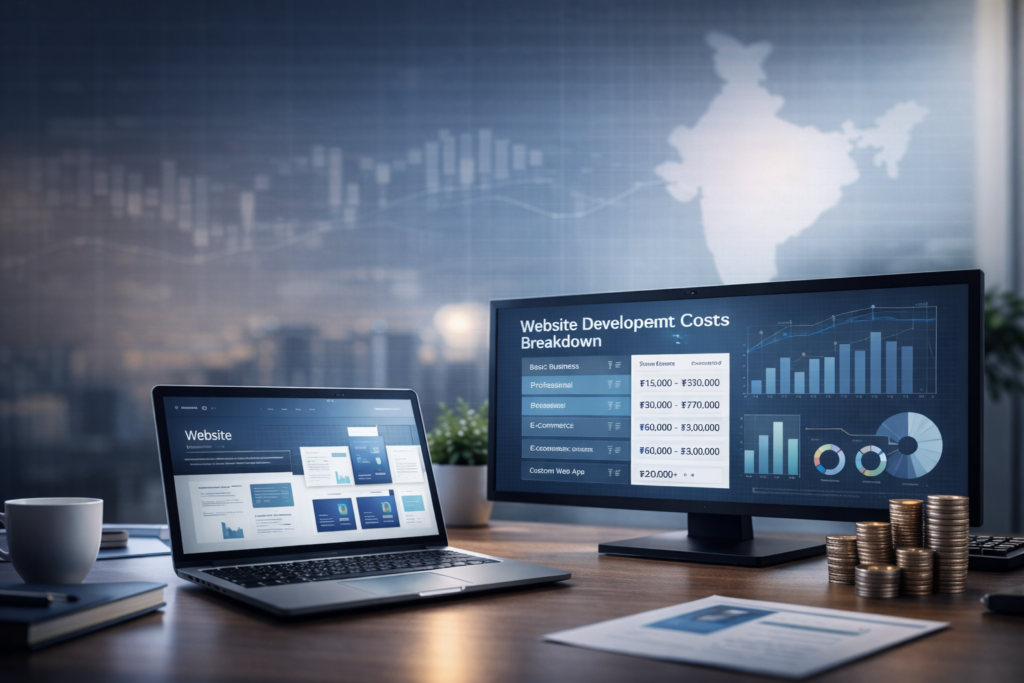 Discover how much website development costs in India. Complete breakdown by website type, features, and business needs. Updated pricing guide.