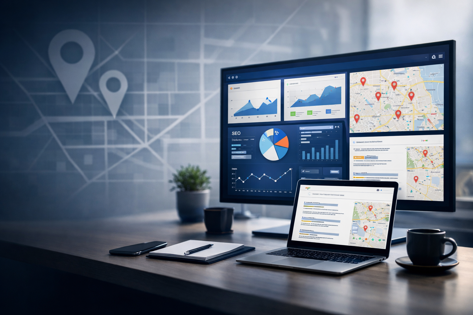 Choosing the right digital marketing agency near me with local SEO and analytics visuals