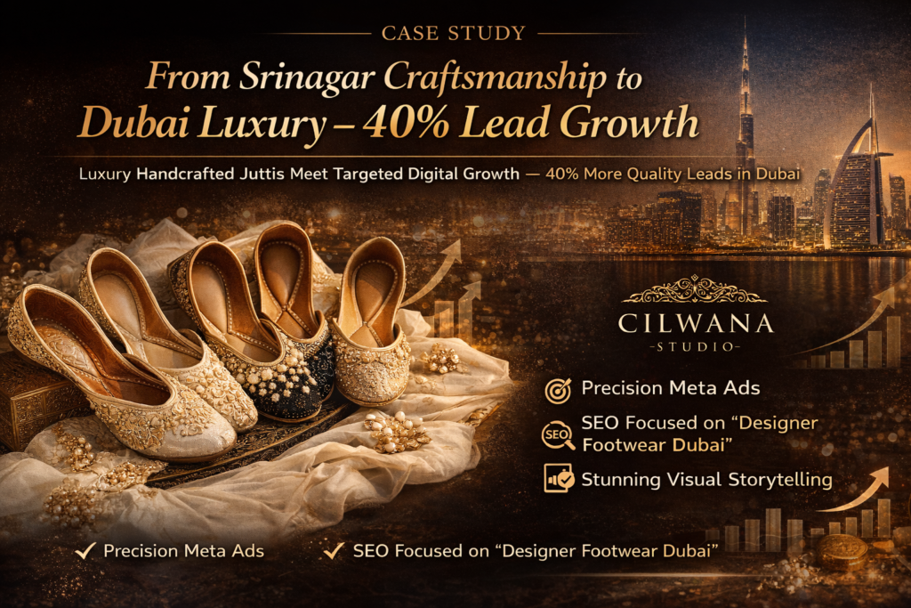 Handcrafted designer footwear by Cilwana Studio for Dubai luxury market - Media mosiac