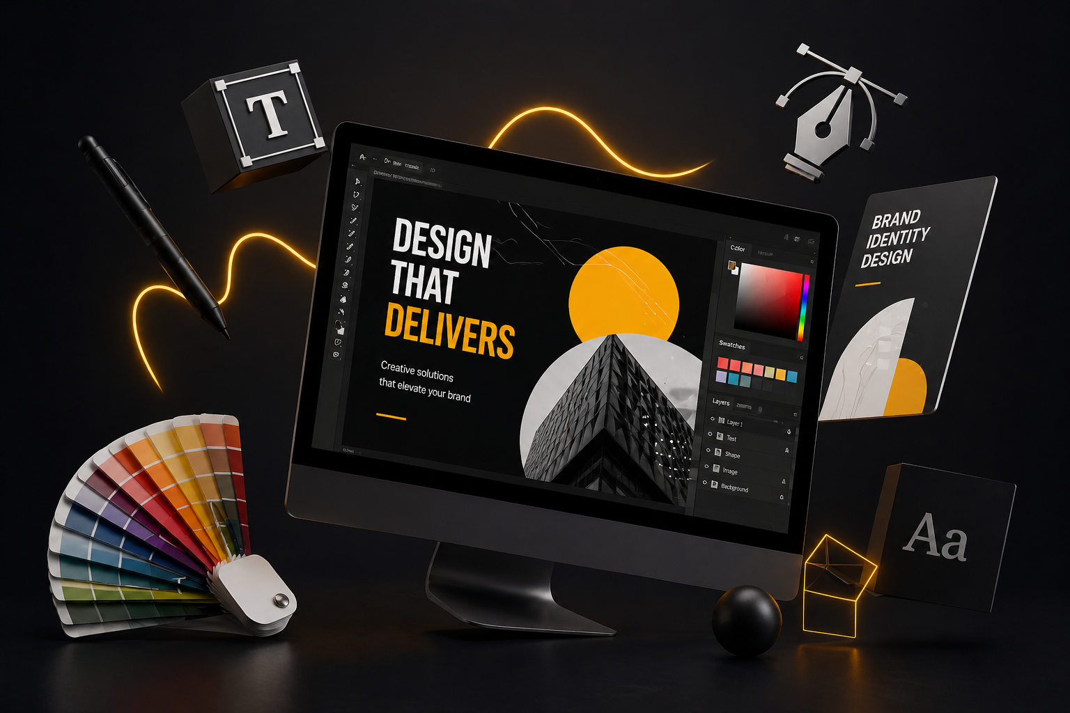 Media Mosiac creative design studio in Delhi creating stunning graphic designs
