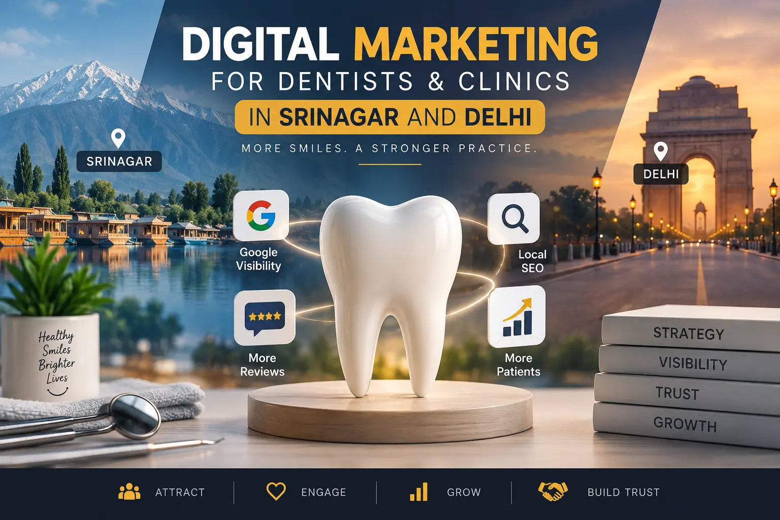 Word-of-mouth built your clinic's name, but patients now check online before they call. Here's how dentists in Srinagar and Delhi can adapt.